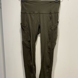 Olive green lululemon leggings